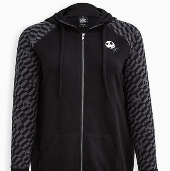 TORRID Jack Skellington NMBC Zip Front Hoodie! NWT! - Picture 5 of 9